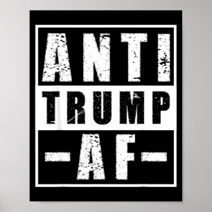 Anti trump af shirt sterke liberale politieke humo poster