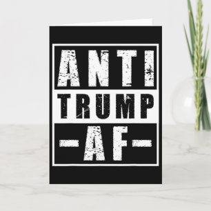 Anti Trump Af T-shirt Krachtig Liberale Politieke Kaart