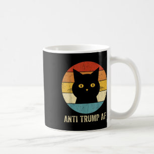 Anti Trump AF T-shirt Retro Funny Anti Trump Cat Koffiemok
