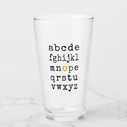 Anti-Trump alfabet - Nope V Glas (Voorkant)