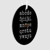 Anti-Trump alfabet - Nope V Ornament (voorkant)
