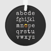 Anti-Trump alfabet - Nope V Ornament (achterkant)