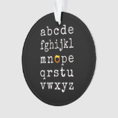 Anti-Trump alfabet - Nope V Ornament (voorkant)