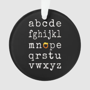 Anti-Trump alfabet - Nope V Ornament