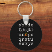 Anti-Trump alfabet - Nope V Sleutelhanger (Voorkant)