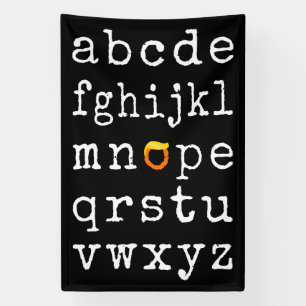 Anti-Trump alfabet - Nope V Spandoek