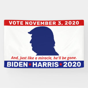 Anti-trump als een wonder dat hij 2020 zal worden spandoek