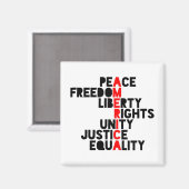 Anti-Trump Amerika Betekenis1 Magneet (Voorkant / Achterkant)