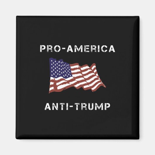 Anti-Trump Amerikaanse vlag Magneet (Voorkant)