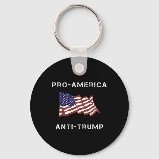 Anti-Trump Amerikaanse vlag Sleutelhanger (Voorkant)