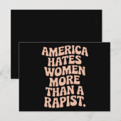 Anti-Trump Anti-MAGA Protest Feministische Activis Briefkaart (Voorkant / Achterkant)