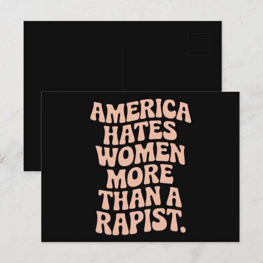 Anti-Trump Anti-MAGA Protest Feministische Activis Briefkaart (Voorkant / Achterkant)