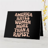 Anti-Trump Anti-MAGA Protest Feministische Activis Kaart (Gele Bloem)