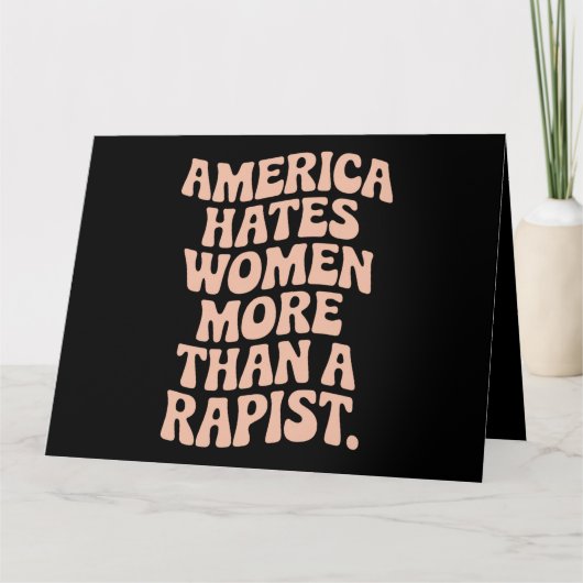 Anti-Trump Anti-MAGA Protest Feministische Activis Kaart (Voorkant)