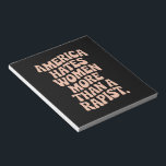 Anti-Trump Anti-MAGA Protest Feministische Activis Notitieblok<br><div class="desc">Anti-Trump Anti-MAGA Protest Feministische activist Trump is een verkrachter Amerika haat vrouwen reproductieve rechten</div>