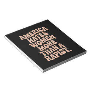 Anti-Trump Anti-MAGA Protest Feministische Activis Notitieblok