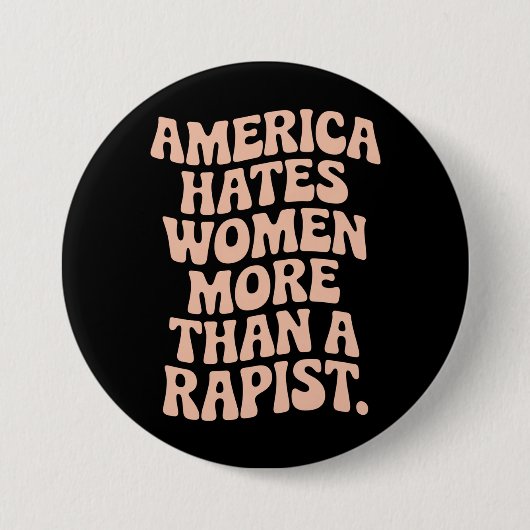 Anti-Trump Anti-MAGA Protest Feministische Activis Ronde Button 7,6 Cm (Voorkant)