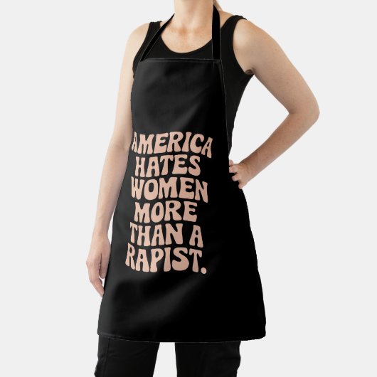 Anti-Trump Anti-MAGA Protest Feministische Activis Schort (Insitu)