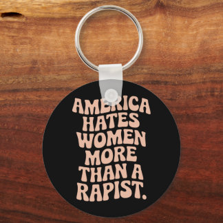 Anti-Trump Anti-MAGA Protest Feministische Activis Sleutelhanger