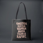 Anti-Trump Anti-MAGA Protest Feministische Activis Tote Bag<br><div class="desc">Anti-Trump Anti-MAGA Protest Feministische activist Trump is een verkrachter Amerika haat vrouwen reproductieve rechten</div>