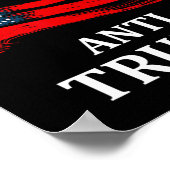 Anti-Trump Anti Trump 2024 Amerikaanse vlag Poster (Hoek)