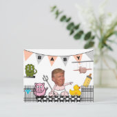 Anti Trump / Baby, Briefkaart (Staand voorkant)