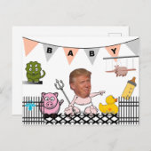 Anti Trump / Baby, Briefkaart (Voorkant / Achterkant)