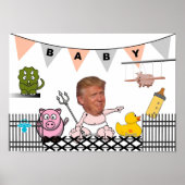 Anti Trump / Baby, Poster (Voorkant)