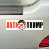 ANTI-TRUMP BANNER - BUMPERSTICKER (Op auto)