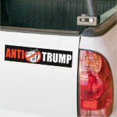 ANTI-TRUMP BANNER - wit - Bumpersticker (Op Truck)