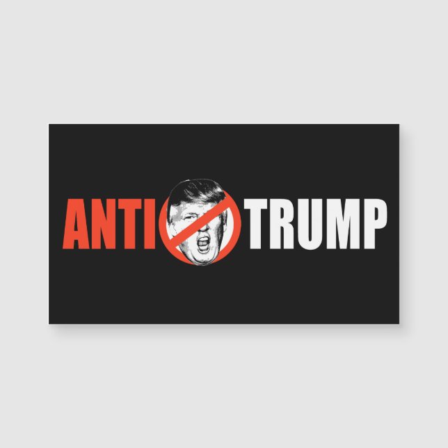 ANTI-TRUMP BANNER - wit - .png (Voorkant)