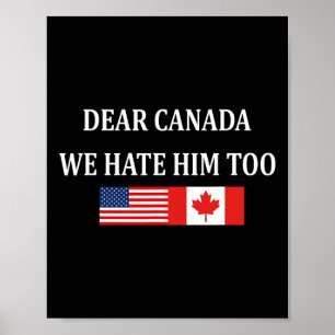 Anti Trump Beste Canada Wij Haten Hem Ook Poster