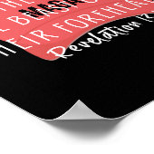 Anti Trump Bijbelvers en zij zullen de Mar Draag h Poster (Hoek)