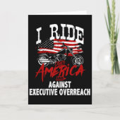 Anti Trump Biker Resist Against Executive Overreac Kaart (Voorkant)
