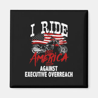 Anti Trump Biker Resist Against Executive Overreac Magneet