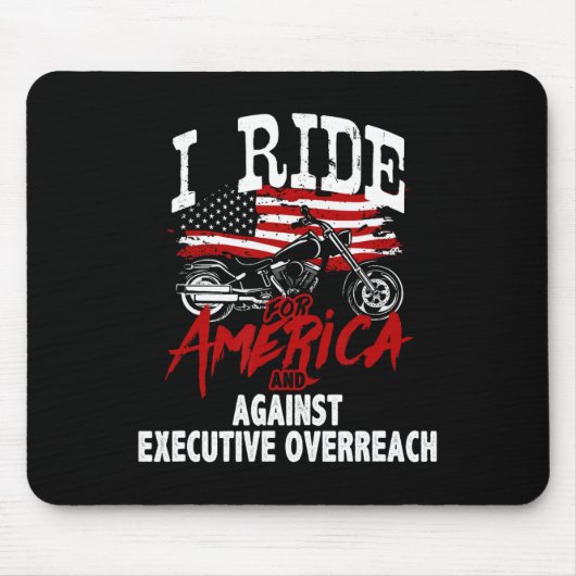 Anti Trump Biker Resist Against Executive Overreac Muismat (Voorkant)