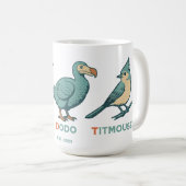 Anti Trump Bird Dodo Flicker Titmouse Koffiemok (Voorkant rechts)