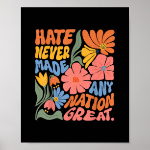 Anti-Trump bloemendemocraat president liberaal Poster