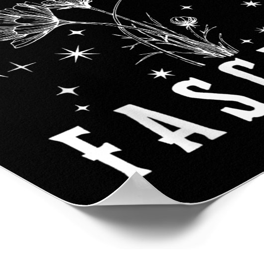 Anti-Trump Bloemhaat Leugens en Fascisme Weerstaan Poster (Hoek)