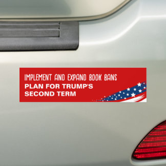 Anti-Trump boek verboden Bumpersticker