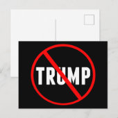 Anti Trump Bold Politiek Briefkaart (Voorkant / Achterkant)