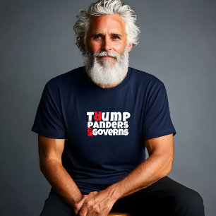 Anti-Trump boodschap wit rood T-shirt