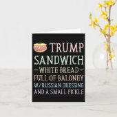 Anti Trump bord fungeert als sandwich bord Kaart (Gele Bloem)