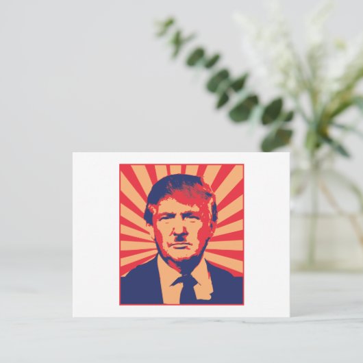 Anti-Trump Briefkaart (Staand voorkant)