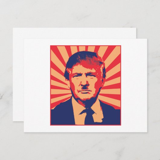 Anti-Trump Briefkaart (Voorkant / Achterkant)
