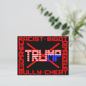 Anti Trump Briefkaart (Staand voorkant)