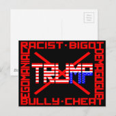 Anti Trump Briefkaart (Voorkant / Achterkant)