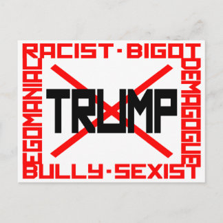 Anti-Trump Briefkaart