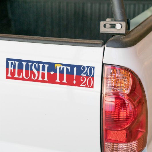 Anti Trump bumper 2020 Spoel het! Bumpersticker (Op Truck)