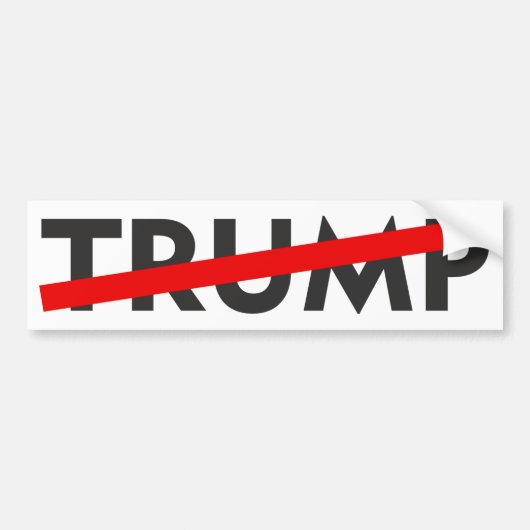 Anti Trump Bumpersticker (Voorkant)